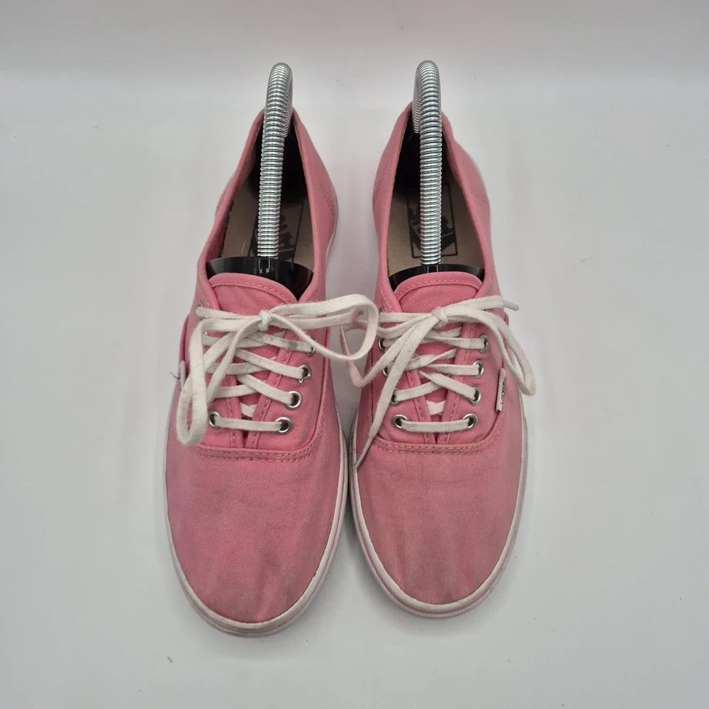 Vans‎ Shoes Mens Size 7 EU 39 Pink Canvas Low Top Lace Up Casual Skate Sneakers